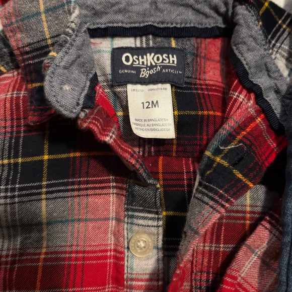 OshKosh B'gosh Red and Blue Denim pants - Picture 2 of 4